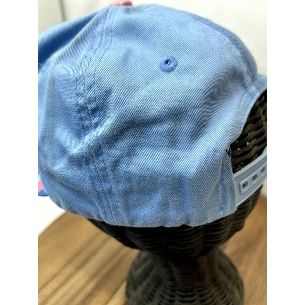 Detroit‎ Style Hat Cap puffy spell out Snapback Blue Paint Spill Pink Blue